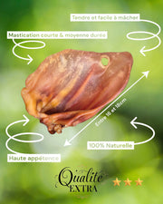 FRIANDISE POUR CHIEN Oreilles de porc XXL FRANCE CROQUETTES
