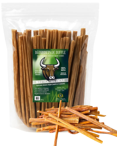 FRIANDISE POUR CHIEN Bâtonnets de buffle FRANCE CROQUETTES