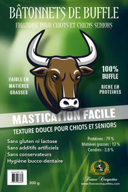 FRIANDISE POUR CHIEN Bâtonnets de buffle FRANCE CROQUETTES