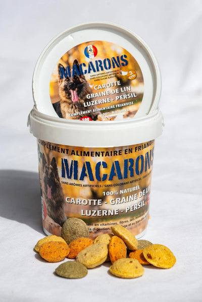 FRIANDISE POUR CHIEN LES MACARONS "Le complément en friandise" FRANCE CROQUETTES