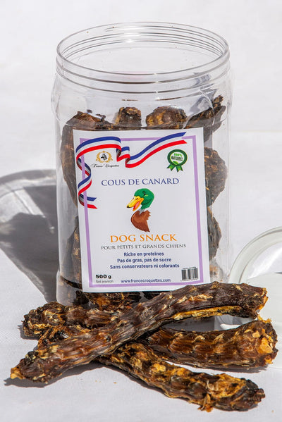 FRIANDISE POUR CHIEN Cous de canard FRANCE CROQUETTES