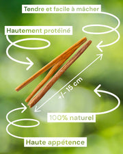 FRIANDISE POUR CHIEN Bâtonnets de buffle FRANCE CROQUETTES