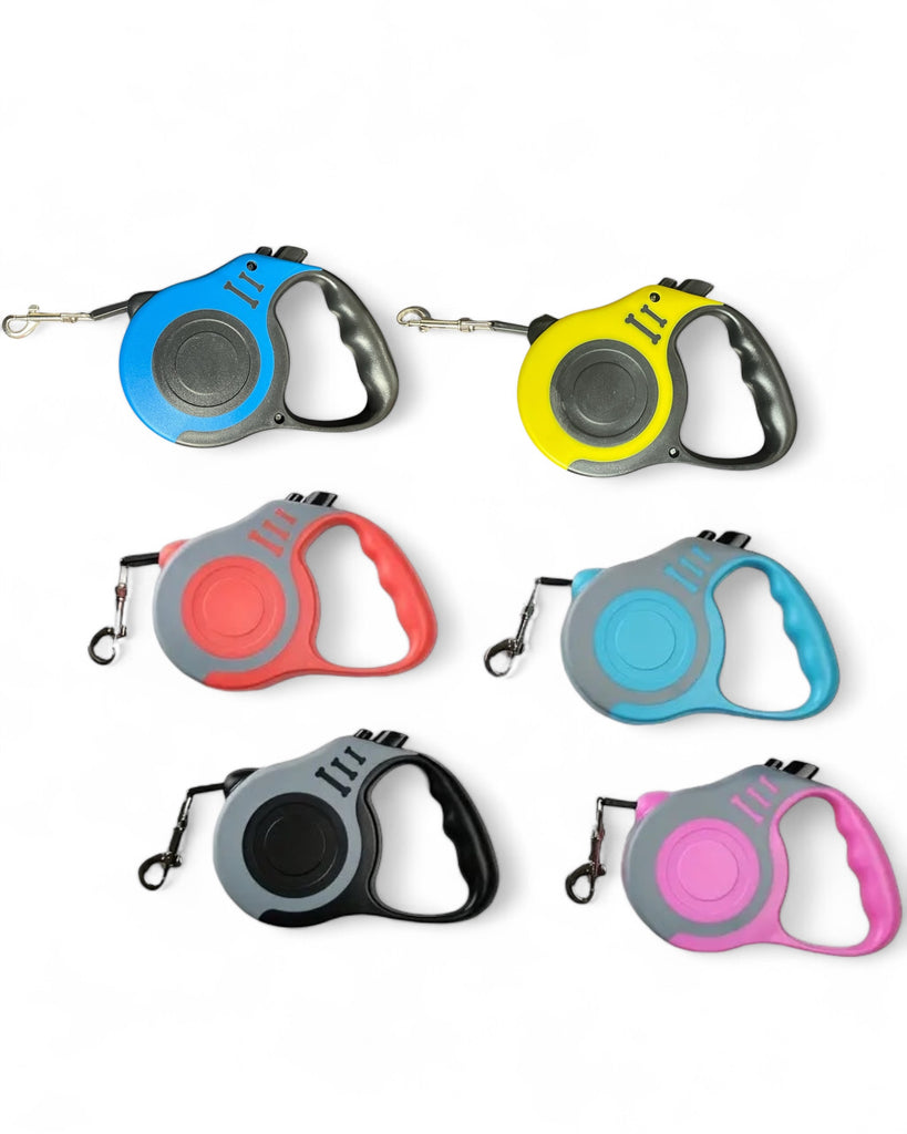 Edipets, Laisse Chien, Enrouleur, Rétractable, 5 Et 8 Mètres, Laisse Flexible Pour Le Dressage Et La Promenade (Gris, 8 Mètres