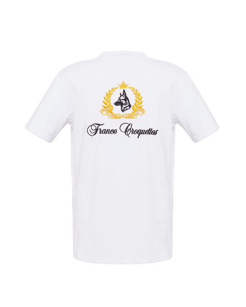 T-shirt col en V -  FRANCE CROQUETTES