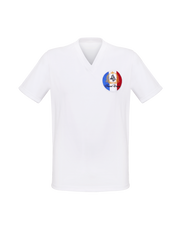 T-shirt col en V -  FRANCE CROQUETTES