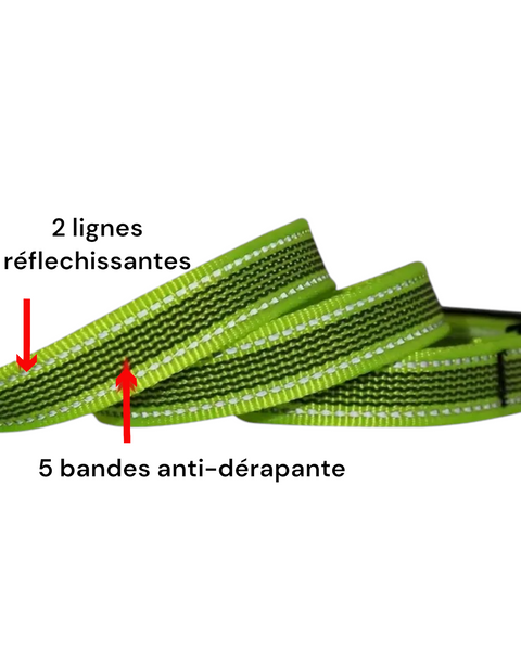 Longe antidérapante et réfléchissante