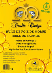 Huile "Double Omega"  Morue+Saumon