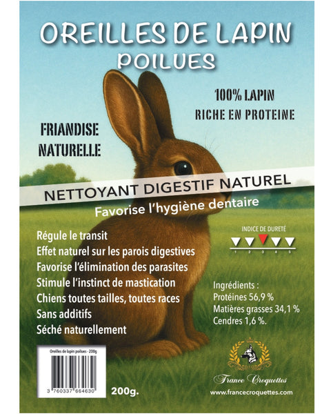 Oreilles de lapin poilues